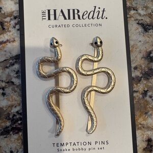Gold Snake Bobby Pin Set